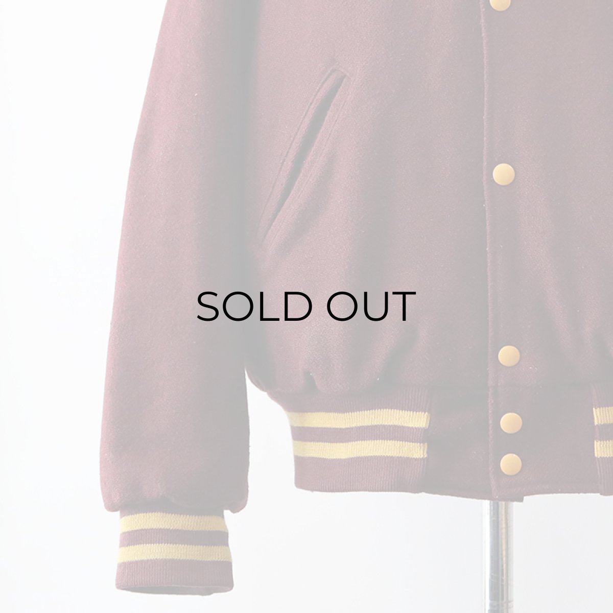 画像16: 〜80's HOLLOWAY WOOL MELTON BACK LETTERED VARSITY JACKET "CMU MARCHING BAND" (16)