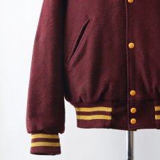 画像16: 〜80's HOLLOWAY WOOL MELTON BACK LETTERED VARSITY JACKET "CMU MARCHING BAND" (16)