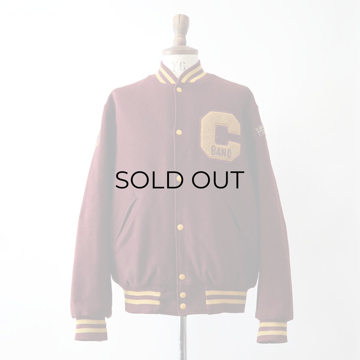画像11: 〜80's HOLLOWAY WOOL MELTON BACK LETTERED VARSITY JACKET "CMU MARCHING BAND" (11)