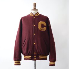 画像11: 〜80's HOLLOWAY WOOL MELTON BACK LETTERED VARSITY JACKET "CMU MARCHING BAND" (11)