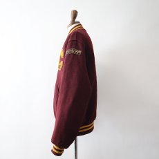 画像12: 〜80's HOLLOWAY WOOL MELTON BACK LETTERED VARSITY JACKET "CMU MARCHING BAND" (12)