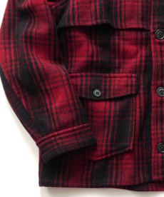 画像4: 〜40's UNKNOWN BRAND WOOL CHECK DOUBLE MACKINAW CRUISER JACKET (4)
