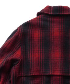 画像6: 〜40's UNKNOWN BRAND WOOL CHECK DOUBLE MACKINAW CRUISER JACKET (6)