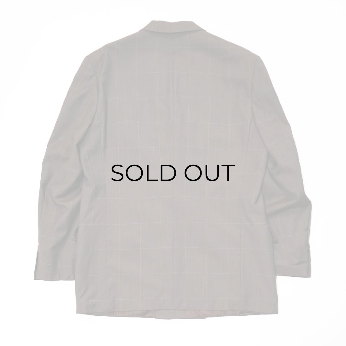 画像3: OLD REDA WOOL WINDOWPANE CHECK W-BREASTED TAILORED JACKET (3)