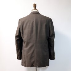 画像13: OLD REDA WOOL WINDOWPANE CHECK W-BREASTED TAILORED JACKET (13)