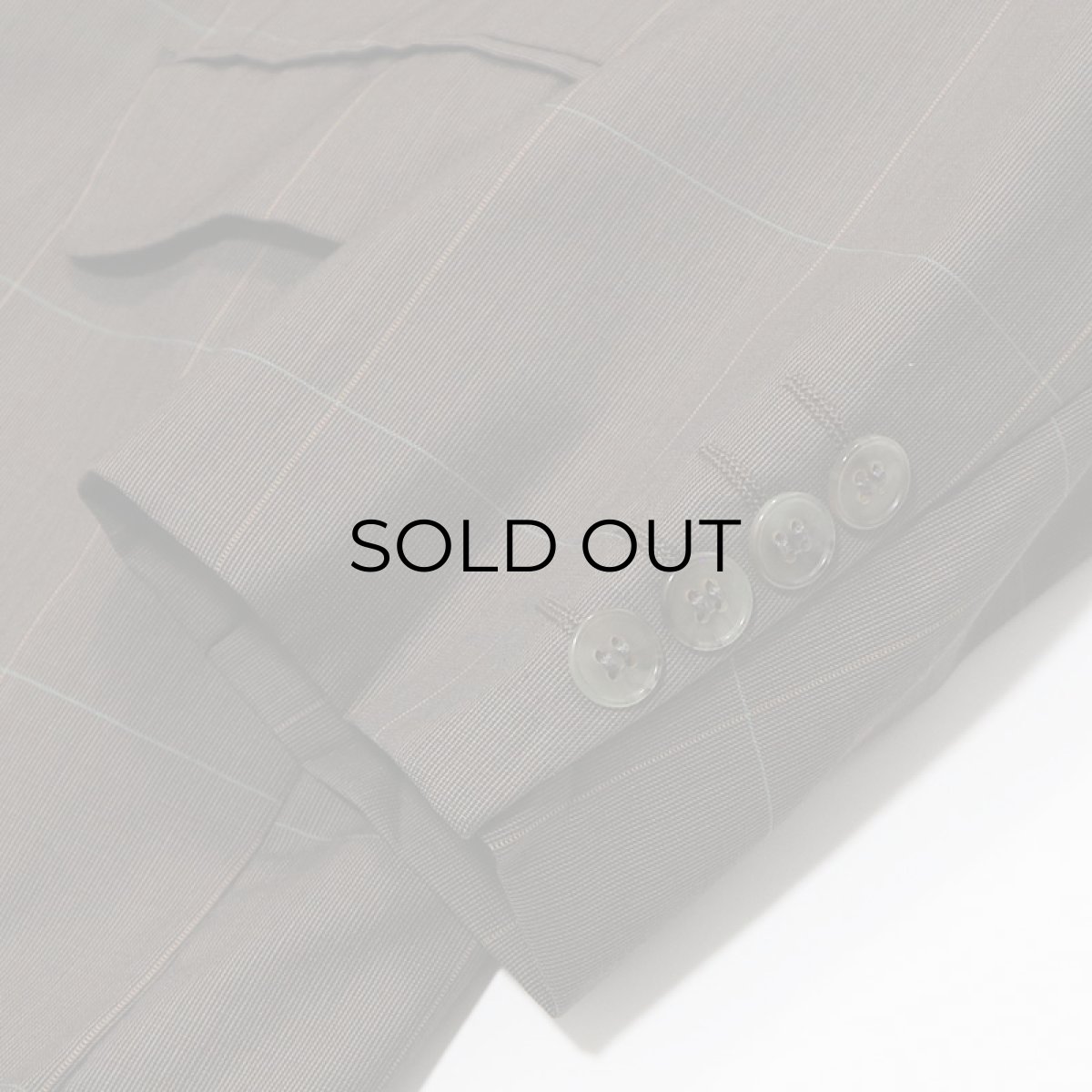 画像7: OLD REDA WOOL WINDOWPANE CHECK W-BREASTED TAILORED JACKET (7)