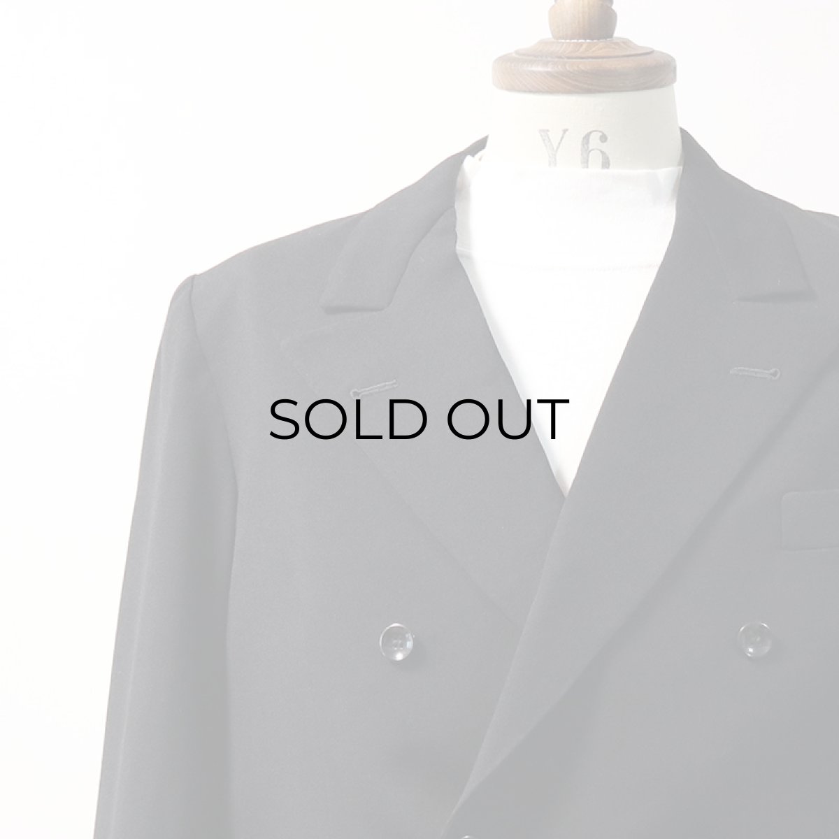 画像11: 〜50's UNKNOWN BRAND WOOL W-BREASTED TAILORED JACKET (11)