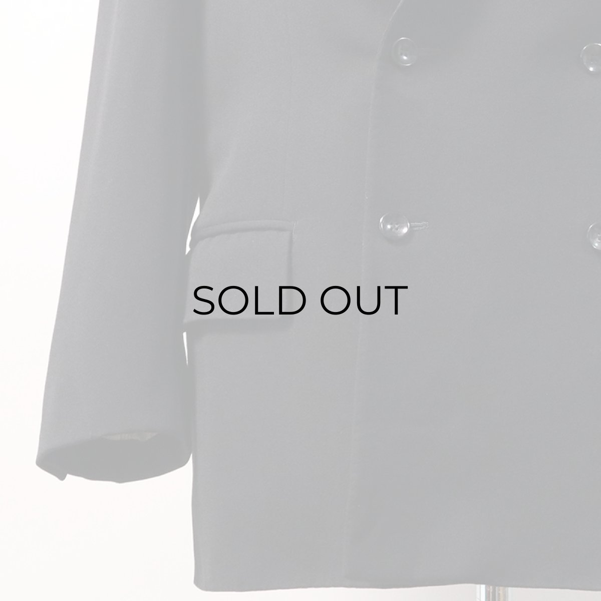 画像12: 〜50's UNKNOWN BRAND WOOL W-BREASTED TAILORED JACKET (12)