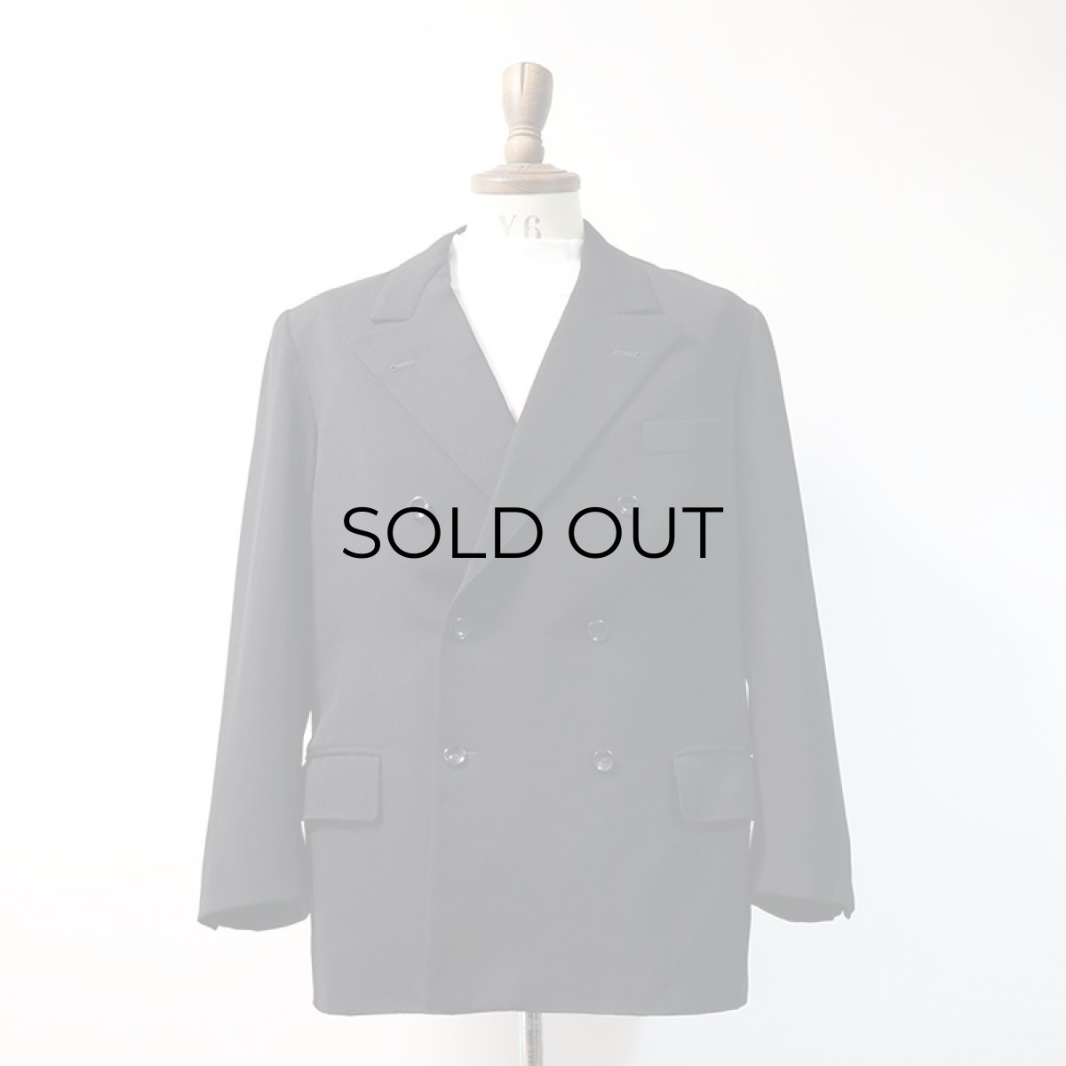 画像8: 〜50's UNKNOWN BRAND WOOL W-BREASTED TAILORED JACKET (8)