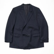 画像1: OLD Kings Club WOOL STRIPE W-BREASTED TAILORED JACKET (1)