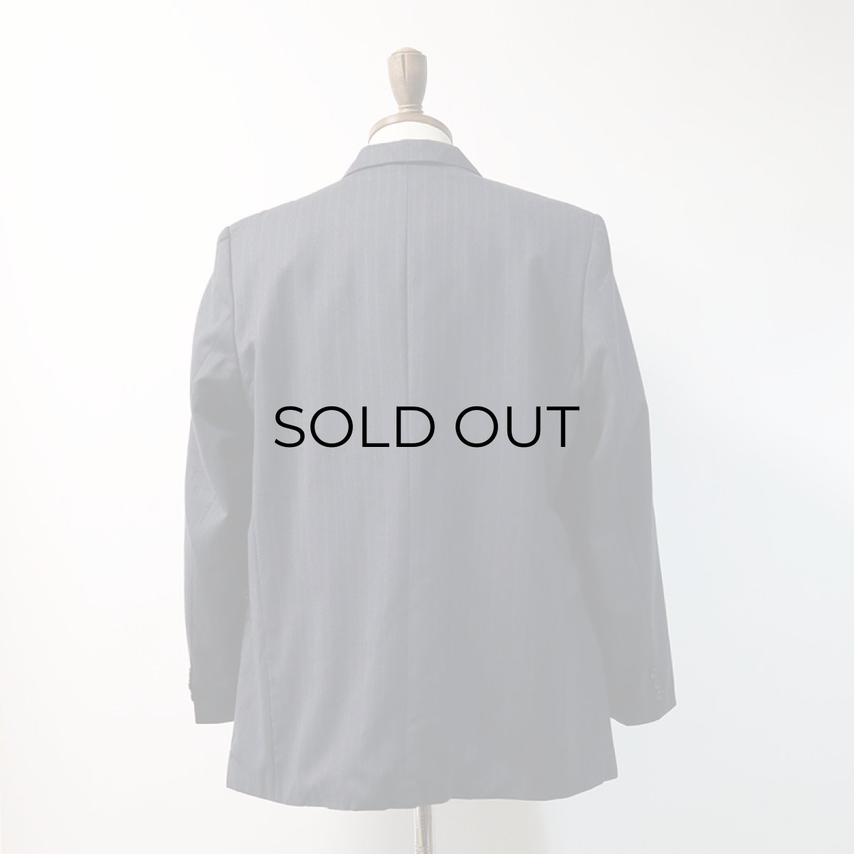 画像11: OLD Kings Club WOOL STRIPE W-BREASTED TAILORED JACKET (11)