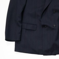 画像4: OLD Kings Club WOOL STRIPE W-BREASTED TAILORED JACKET (4)