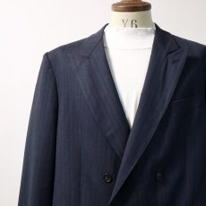 画像12: OLD Kings Club WOOL STRIPE W-BREASTED TAILORED JACKET (12)