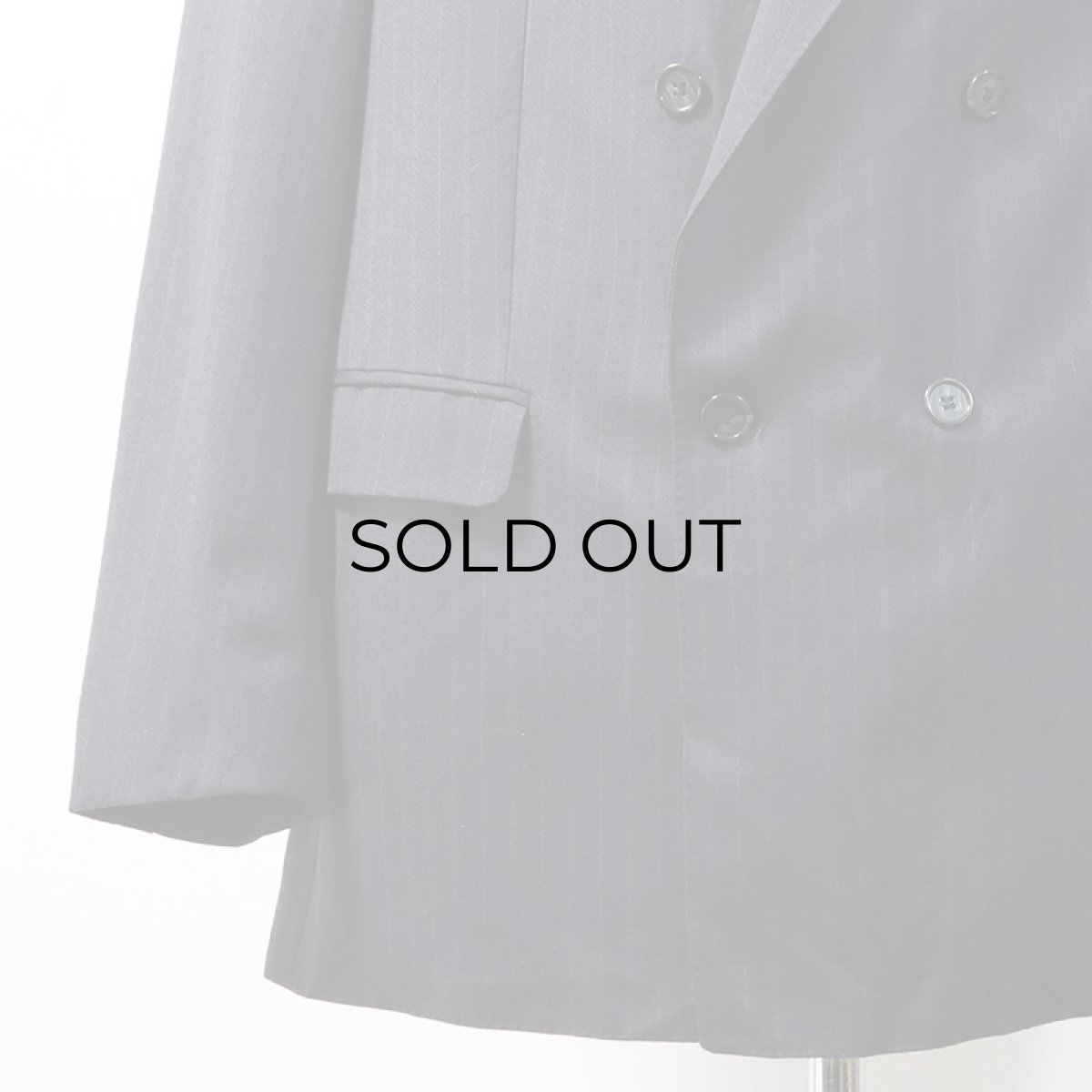 画像13: OLD Kings Club WOOL STRIPE W-BREASTED TAILORED JACKET (13)