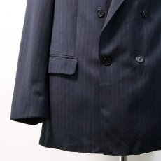 画像13: OLD Kings Club WOOL STRIPE W-BREASTED TAILORED JACKET (13)