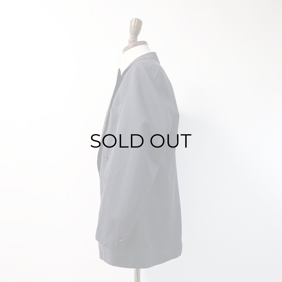 画像10: OLD Kings Club WOOL STRIPE W-BREASTED TAILORED JACKET (10)