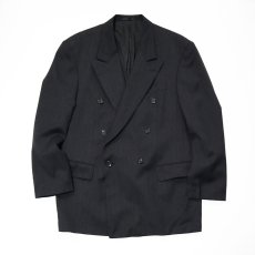 画像1: OLD UNKNOWN BRAND WOOL W-BREASTED TAILORED JACKET (1)