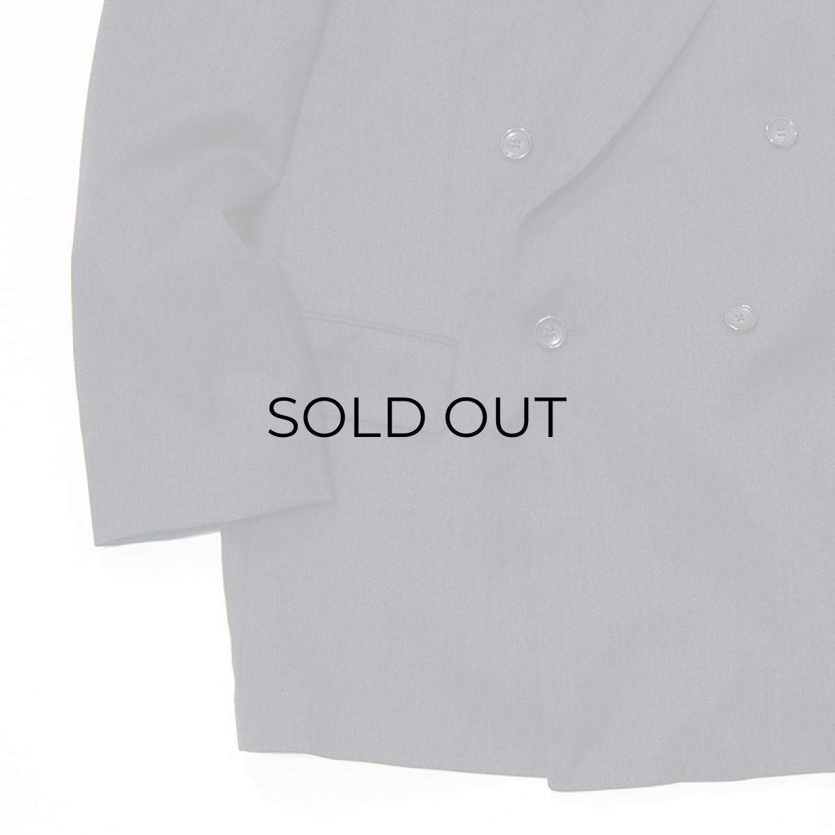 画像5: OLD UNKNOWN BRAND WOOL W-BREASTED TAILORED JACKET (5)