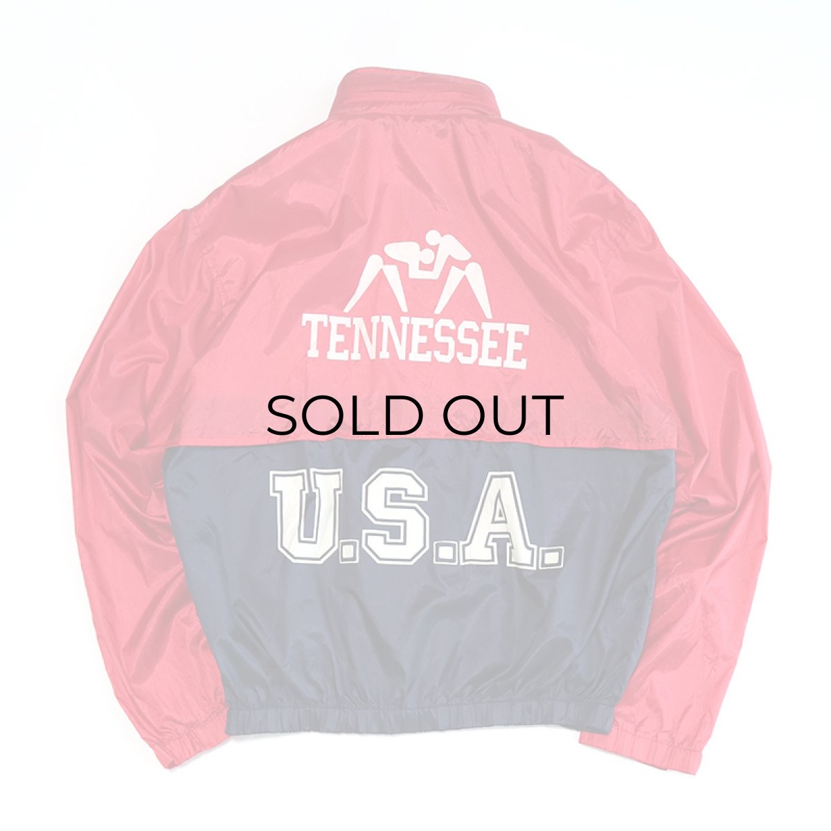 画像3: 80's L.L. Bean NYLON W-PRINT ZIP TRACK JACKET "TENNESSEE STATE WRESTLING TEAM" (3)
