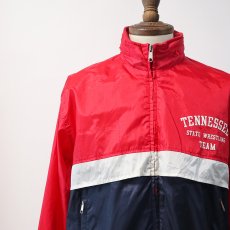 画像12: 80's L.L. Bean NYLON W-PRINT ZIP TRACK JACKET "TENNESSEE STATE WRESTLING TEAM" (12)