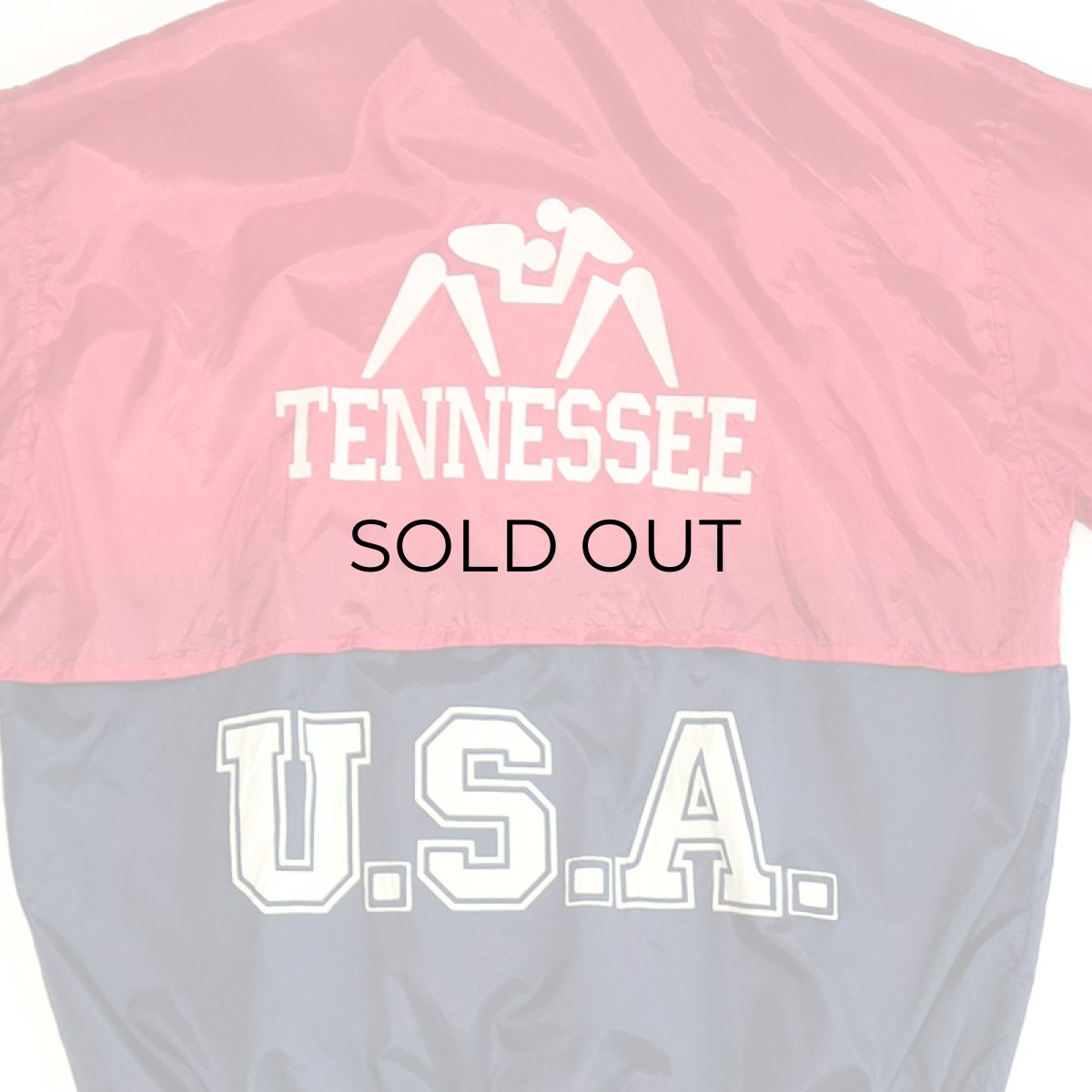 画像9: 80's L.L. Bean NYLON W-PRINT ZIP TRACK JACKET "TENNESSEE STATE WRESTLING TEAM" (9)