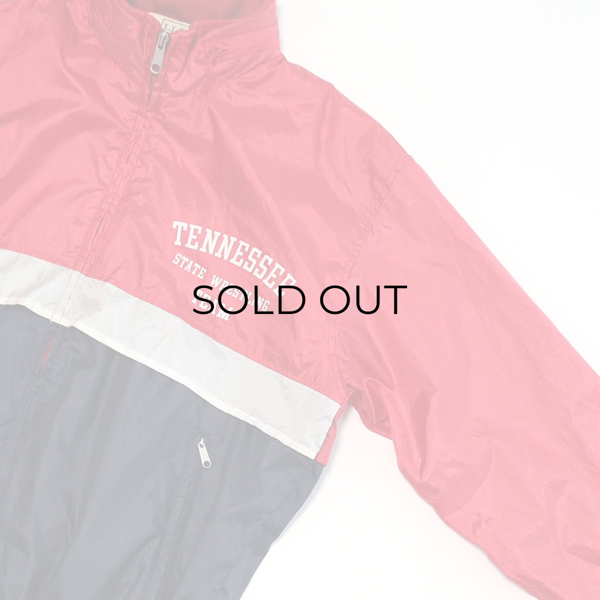 画像5: 80's L.L. Bean NYLON W-PRINT ZIP TRACK JACKET "TENNESSEE STATE WRESTLING TEAM" (5)