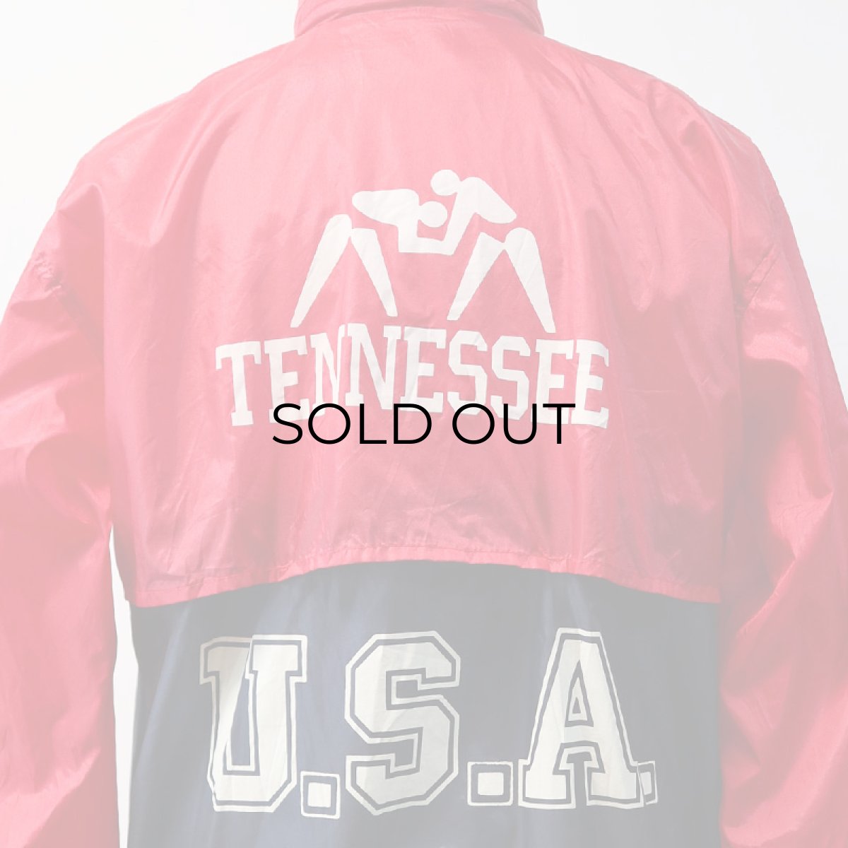 画像14: 80's L.L. Bean NYLON W-PRINT ZIP TRACK JACKET "TENNESSEE STATE WRESTLING TEAM" (14)