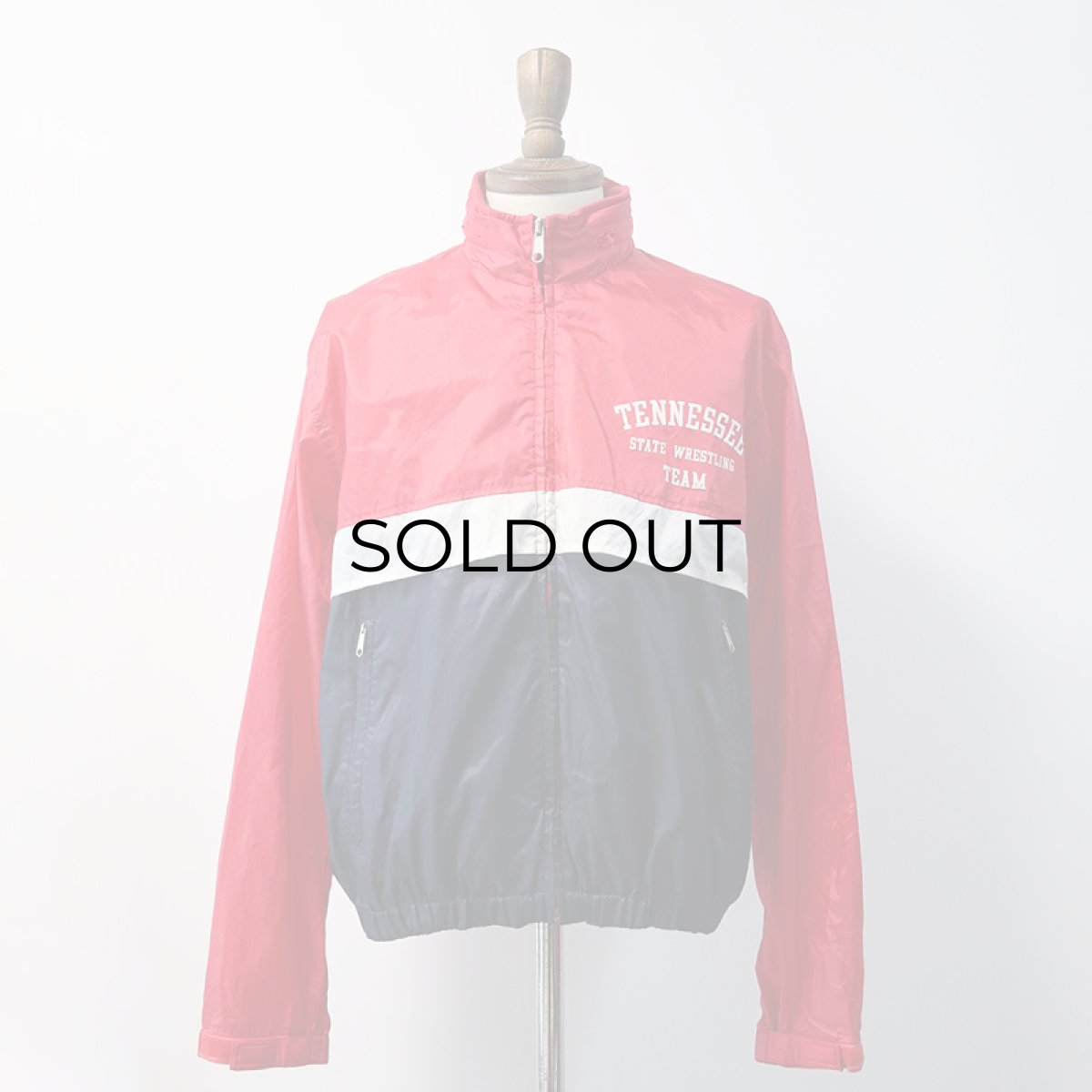 画像15: 80's L.L. Bean NYLON W-PRINT ZIP TRACK JACKET "TENNESSEE STATE WRESTLING TEAM" (15)