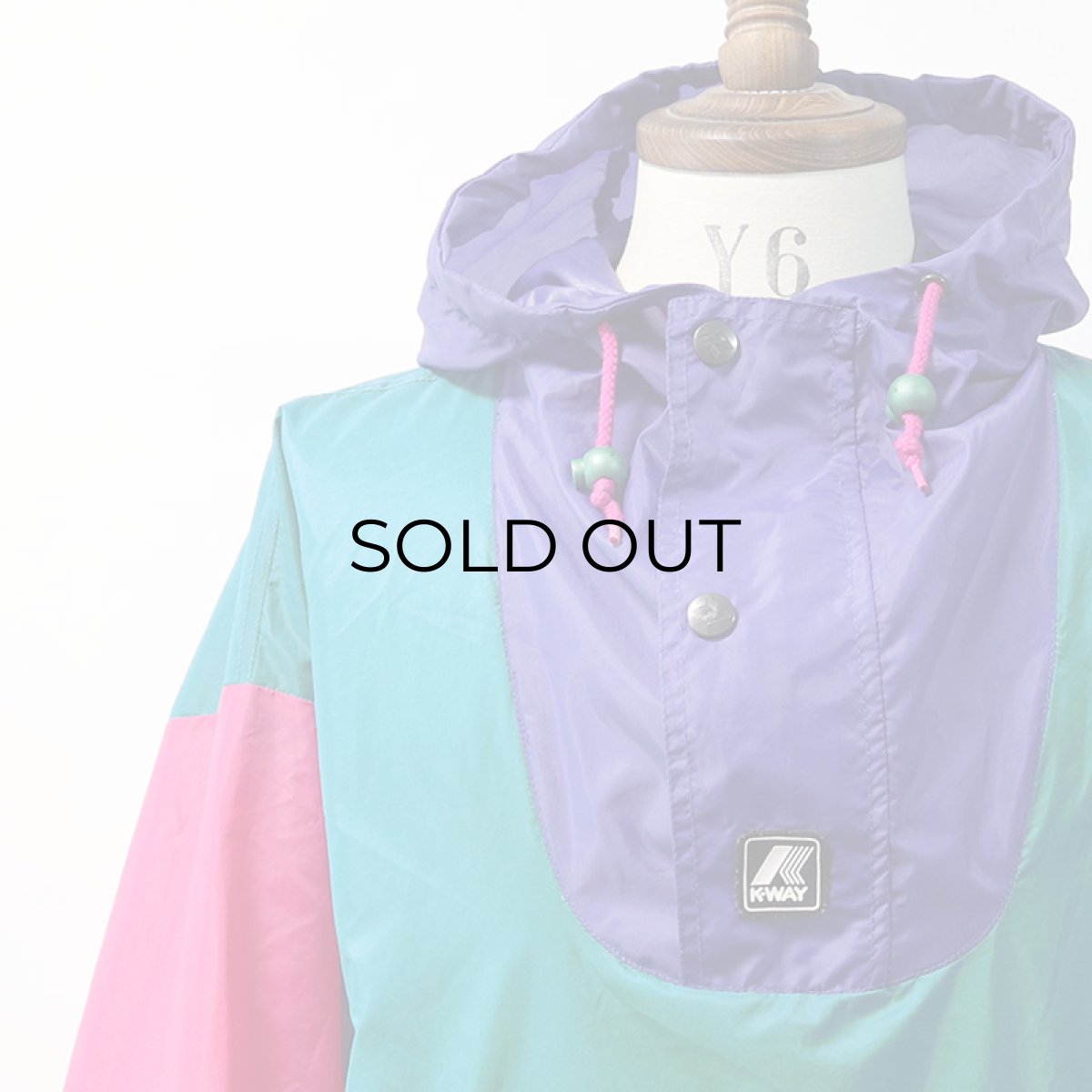 画像14: 80's K-WAY NYLON CRAZY-PATTERN PULLOVER ANORAK PARKA (14)