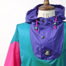 画像14: 80's K-WAY NYLON CRAZY-PATTERN PULLOVER ANORAK PARKA (14)