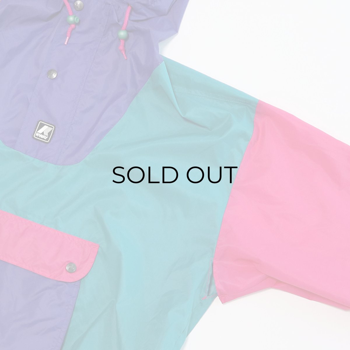 画像4: 80's K-WAY NYLON CRAZY-PATTERN PULLOVER ANORAK PARKA (4)