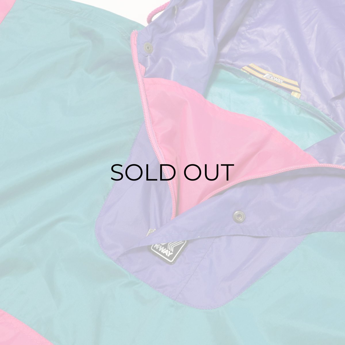 画像5: 80's K-WAY NYLON CRAZY-PATTERN PULLOVER ANORAK PARKA (5)