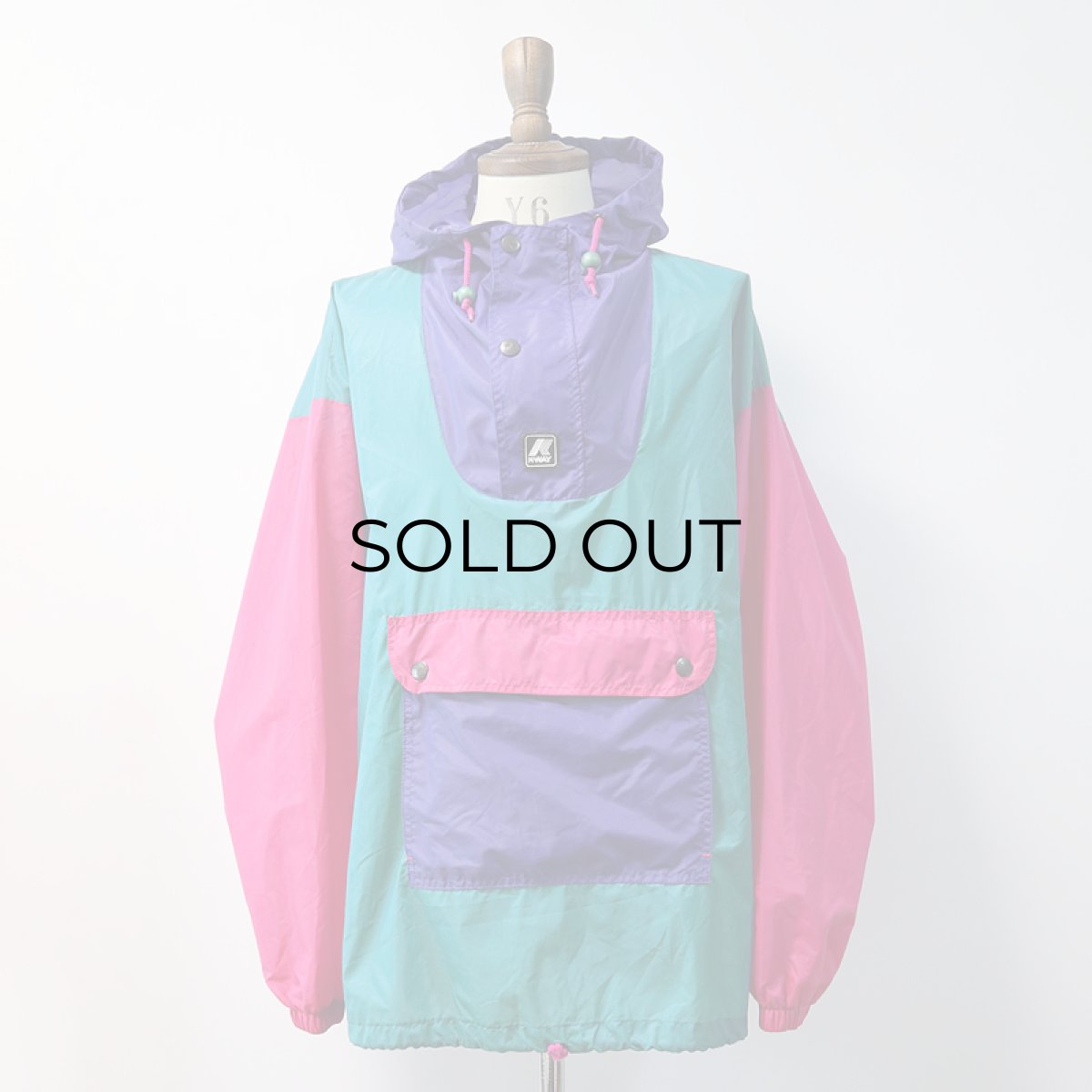 画像17: 80's K-WAY NYLON CRAZY-PATTERN PULLOVER ANORAK PARKA (17)