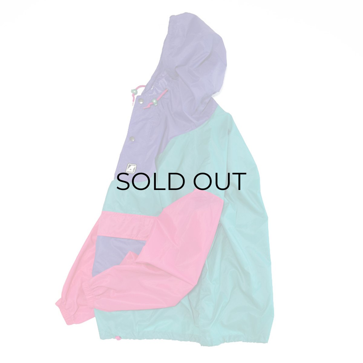 画像2: 80's K-WAY NYLON CRAZY-PATTERN PULLOVER ANORAK PARKA (2)