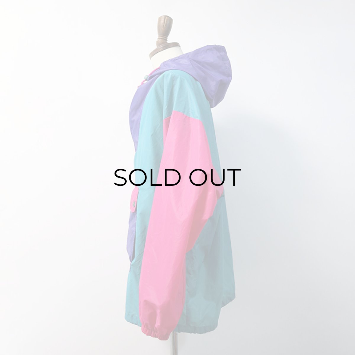 画像18: 80's K-WAY NYLON CRAZY-PATTERN PULLOVER ANORAK PARKA (18)