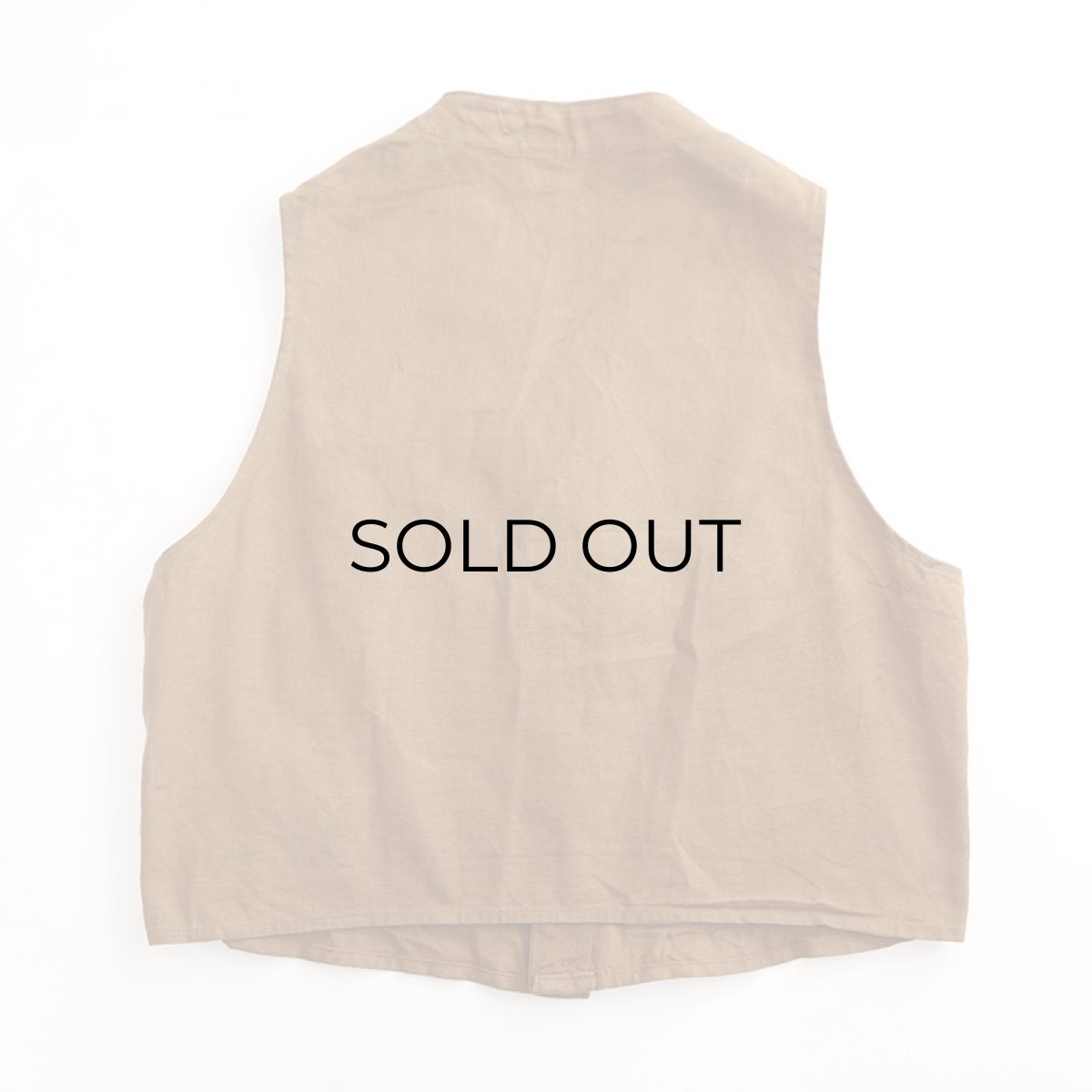 画像2: 〜50's UNKNOWN BRAND COTTON CANVAS HUNTING VEST (2)