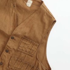 画像4: 〜50's UNKNOWN BRAND COTTON CANVAS HUNTING VEST (4)