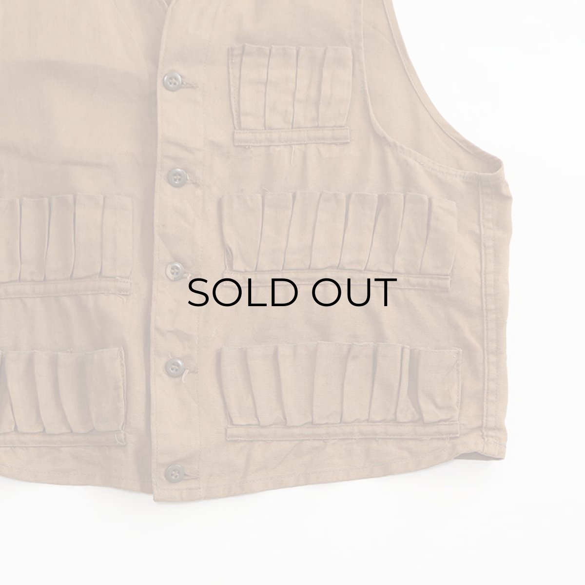画像5: 〜50's UNKNOWN BRAND COTTON CANVAS HUNTING VEST (5)