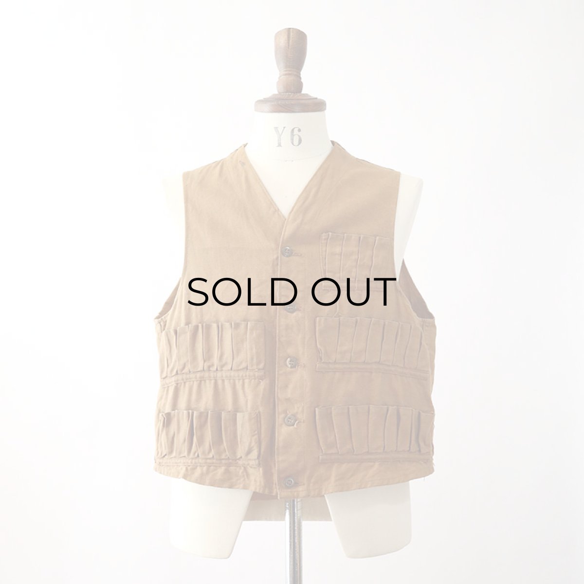 画像10: 〜50's UNKNOWN BRAND COTTON CANVAS HUNTING VEST (10)