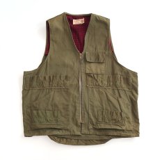 画像1: 〜60's Bullseye Bill COTTON TWILL ZIP HUNTING VEST (1)