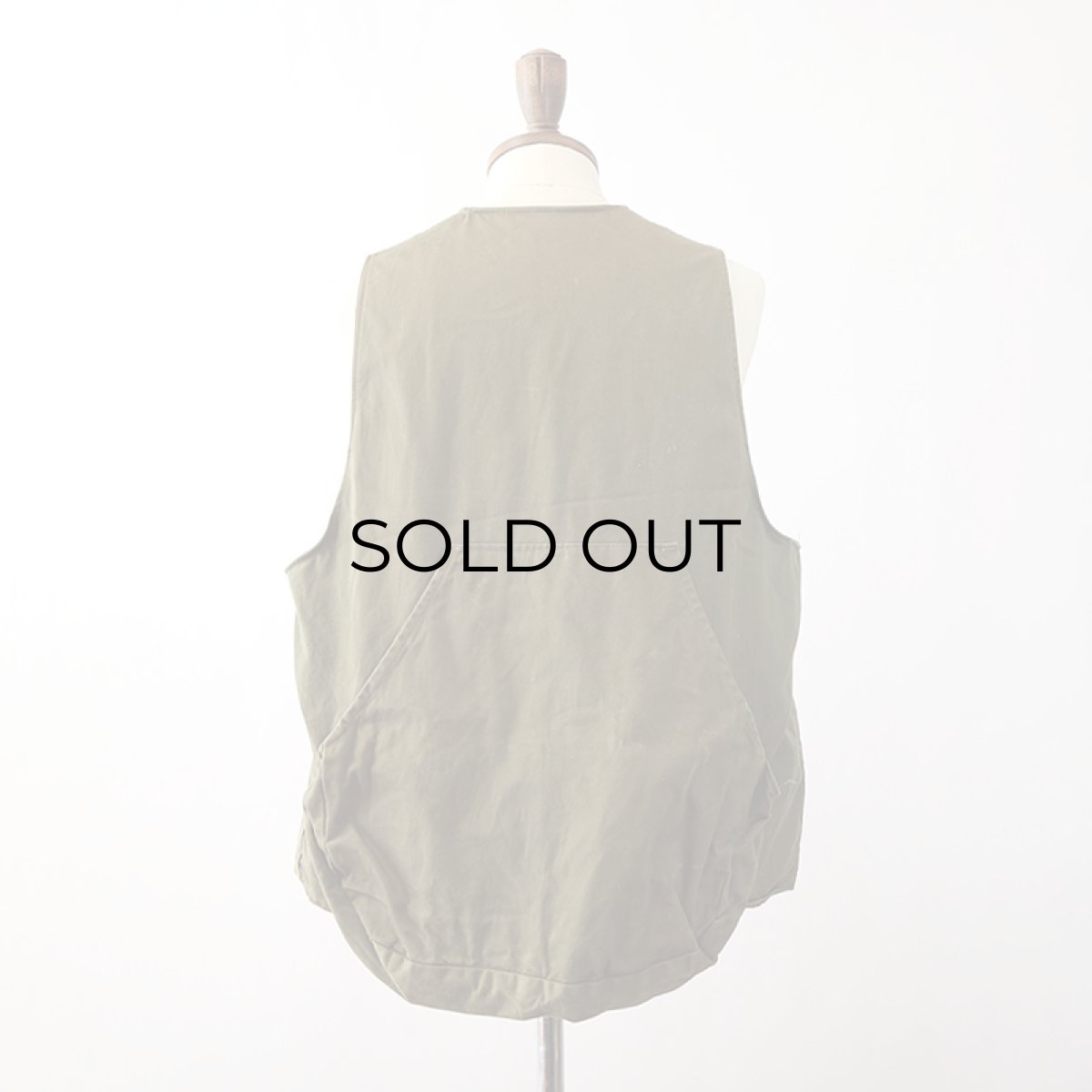画像16: 〜60's Bullseye Bill COTTON TWILL ZIP HUNTING VEST (16)