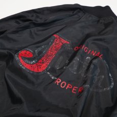 画像6: 〜90's Justin NYLON BACK LOGO PRINT SNAP BLOUSON  "Justin" "MADE IN USA" (6)