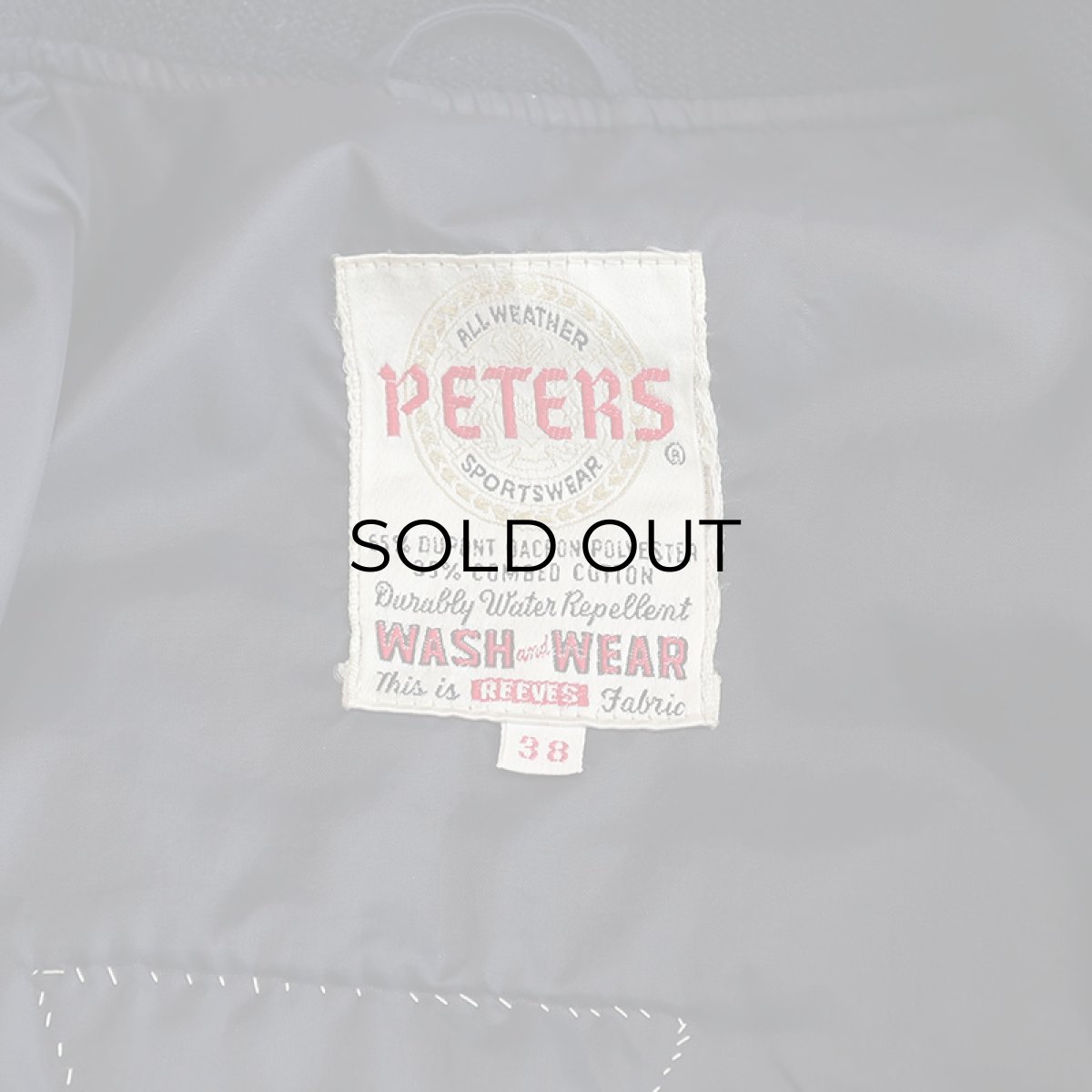 画像8: 60's-70's PETERS CUP SHOULDER ZIP BLOUSON with WAPPEN (8)