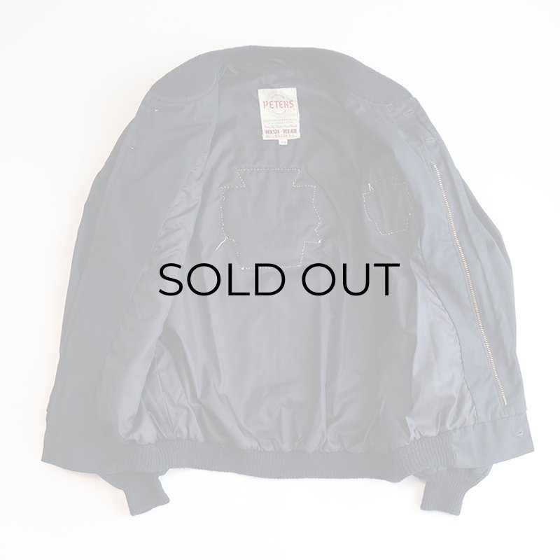 定価6万★フランス製Sybaris パイソン柄グレーシバリススリップヴィンテージ 60's-70's PETERS CUP SHOULDER ZIP BLOUSON with WAPPEN,USED