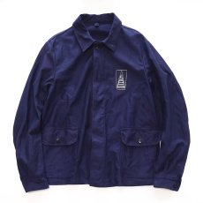 画像1: OLD UNKNOWN BRAND COTTON MOLESKIN 2P GERMAN WORK JACKET with WAPPEN (1)