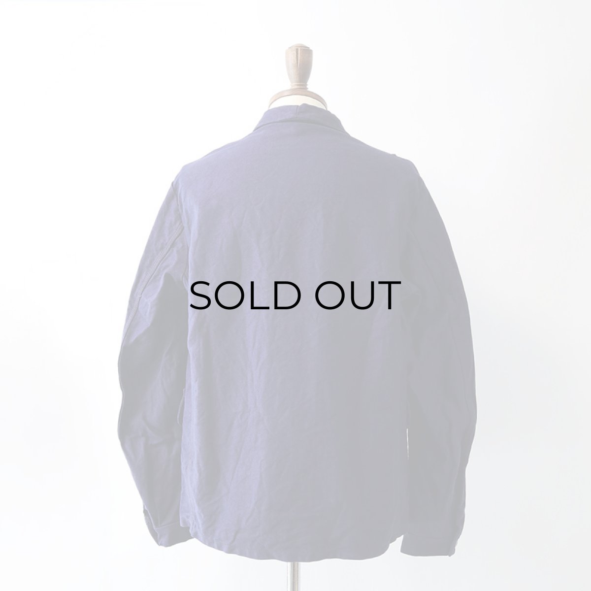 画像12: OLD UNKNOWN BRAND COTTON MOLESKIN 2P GERMAN WORK JACKET with WAPPEN (12)