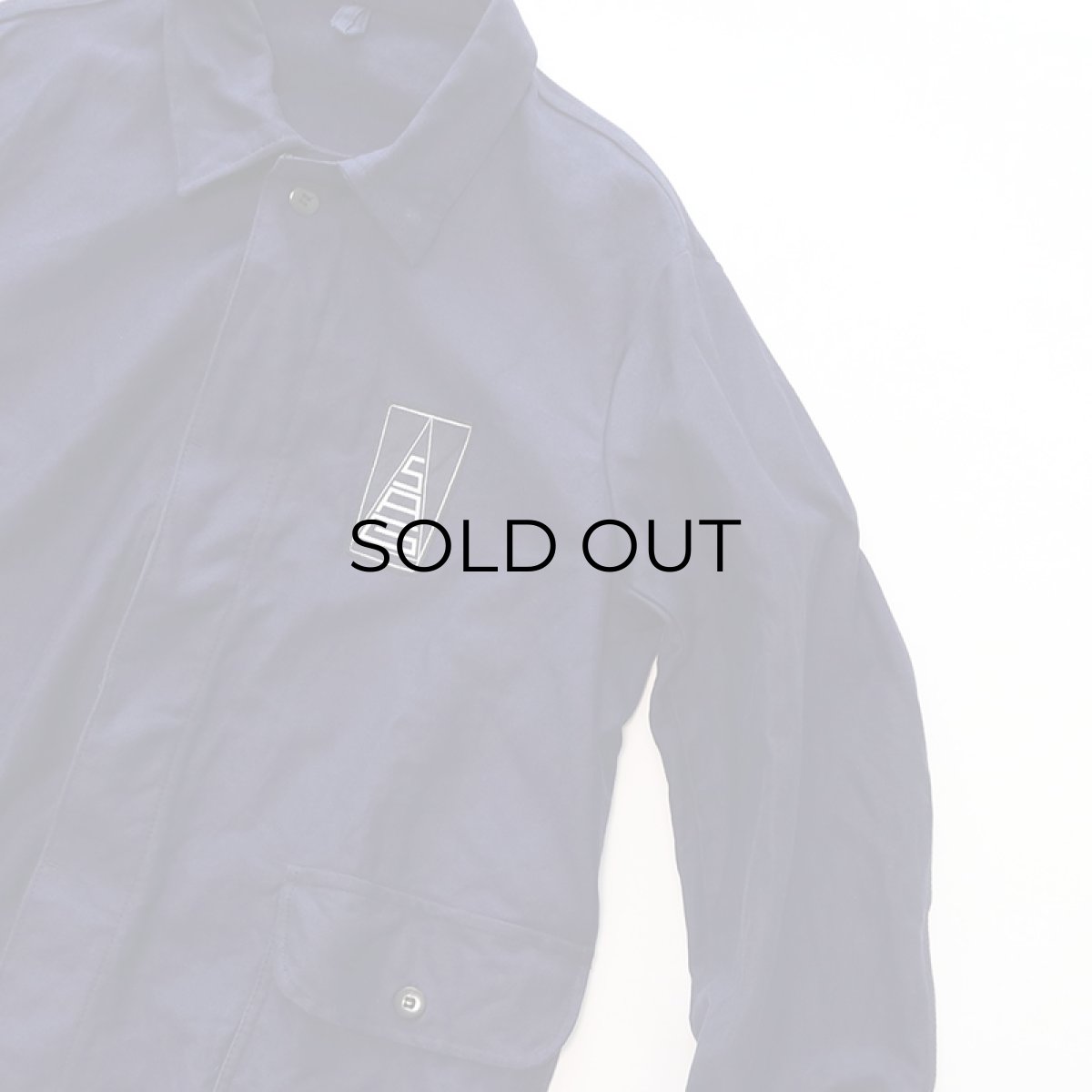 画像4: OLD UNKNOWN BRAND COTTON MOLESKIN 2P GERMAN WORK JACKET with WAPPEN (4)