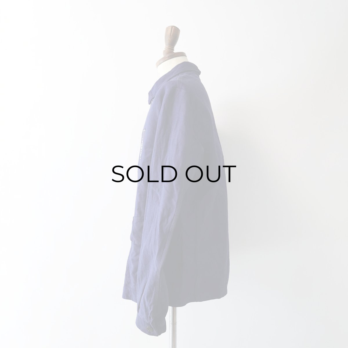 画像11: OLD UNKNOWN BRAND COTTON MOLESKIN 2P GERMAN WORK JACKET with WAPPEN (11)