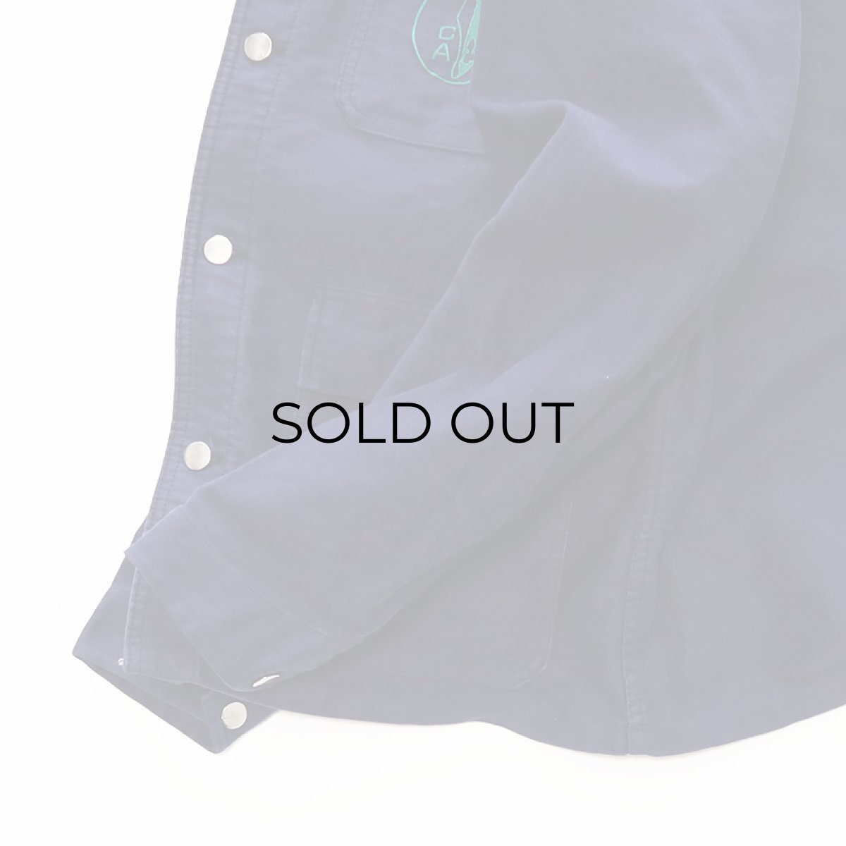 画像7: OLD UNKNOWN BRAND COTTON MOLESKIN EMBROIDERED FRENCH WORK JACKET (7)