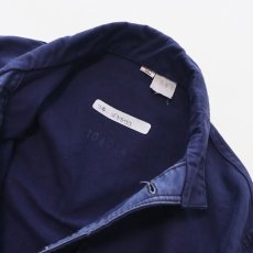 画像9: OLD UNKNOWN BRAND COTTON MOLESKIN EMBROIDERED FRENCH WORK JACKET (9)